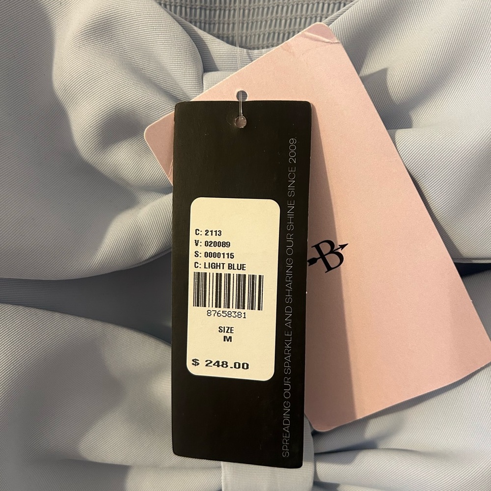 Sachin + Babi Light Blue Dress with Bow Details - Picture 4 of 5